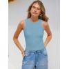 imageANRABESS High Neck Tank Tops for Women Sleeveless Shirts Summer 2026 Basic Soft Slim Fit Racerback Trendy Casual OutfitsLight Blue