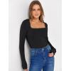 imageANRABESS Long Sleeve Shirts for Women Square Neck Tops Ribbed Knit Slim Fit Basic Tee Going Out Fall Fashion ClothingBlack