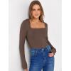 imageANRABESS Long Sleeve Shirts for Women Square Neck Tops Ribbed Knit Slim Fit Basic Tee Going Out Fall Fashion ClothingCoffee