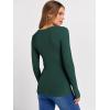 imageANRABESS Long Sleeve Shirts for Women Square Neck Tops Ribbed Knit Slim Fit Basic Tee Going Out Fall Fashion ClothingDeep Green