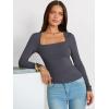 imageANRABESS Long Sleeve Shirts for Women Square Neck Tops Ribbed Knit Slim Fit Basic Tee Going Out Fall Fashion ClothingDeep Grey