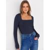 imageANRABESS Long Sleeve Shirts for Women Square Neck Tops Ribbed Knit Slim Fit Basic Tee Going Out Fall Fashion ClothingNavy Blue