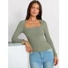 imageANRABESS Long Sleeve Shirts for Women Square Neck Tops Ribbed Knit Slim Fit Basic Tee Going Out Fall Fashion ClothingSage Green