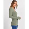 imageANRABESS Long Sleeve Shirts for Women Square Neck Tops Ribbed Knit Slim Fit Basic Tee Going Out Fall Fashion ClothingSage Green