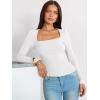imageANRABESS Long Sleeve Shirts for Women Square Neck Tops Ribbed Knit Slim Fit Basic Tee Going Out Fall Fashion ClothingWhite