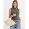 imageANRABESS Mock Neck Tank Tops for Women Ribbed Knit Sleeveless Top Slim Fit 2026 Summer Casual Basic Layer ShirtsArmy Green