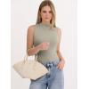 imageANRABESS Mock Neck Tank Tops for Women Ribbed Knit Sleeveless Top Slim Fit 2026 Summer Casual Basic Layer ShirtsBeige