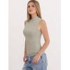 imageANRABESS Mock Neck Tank Tops for Women Ribbed Knit Sleeveless Top Slim Fit 2026 Summer Casual Basic Layer ShirtsBeige