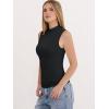 imageANRABESS Mock Neck Tank Tops for Women Ribbed Knit Sleeveless Top Slim Fit 2026 Summer Casual Basic Layer ShirtsBlack