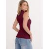 imageANRABESS Mock Neck Tank Tops for Women Ribbed Knit Sleeveless Top Slim Fit 2026 Summer Casual Basic Layer ShirtsDeep Red