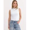 imageANRABESS Mock Neck Tank Tops for Women Ribbed Knit Sleeveless Top Slim Fit 2026 Summer Casual Basic Layer ShirtsWhite