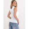 imageANRABESS Mock Neck Tank Tops for Women Ribbed Knit Sleeveless Top Slim Fit 2026 Summer Casual Basic Layer ShirtsWhite