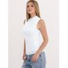 imageANRABESS Mock Neck Tank Tops for Women Ribbed Knit Sleeveless Top Slim Fit 2026 Summer Casual Basic Layer ShirtsWhite
