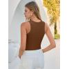 imageANRABESS Tank Tops for Women Sleeveless Henley High Neck Summer Casual Ribbed Slim Shirts Racerback Beach Vacation ClothesBrown