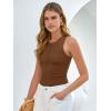 imageANRABESS Tank Tops for Women Sleeveless Henley High Neck Summer Casual Ribbed Slim Shirts Racerback Beach Vacation ClothesBrown