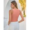 imageANRABESS Tank Tops for Women Sleeveless Henley High Neck Summer Casual Ribbed Slim Shirts Racerback Beach Vacation ClothesCoral