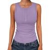 imageANRABESS Tank Tops for Women Sleeveless Henley High Neck Summer Casual Ribbed Slim Shirts Racerback Beach Vacation ClothesLight Purple