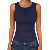 imageANRABESS Tank Tops for Women Sleeveless Henley High Neck Summer Casual Ribbed Slim Shirts Racerback Beach Vacation ClothesNavy Blue