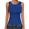 imageANRABESS Tank Tops for Women Sleeveless Henley High Neck Summer Casual Ribbed Slim Shirts Racerback Beach Vacation ClothesRoyal Blue