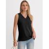 imageANRABESS Tank Tops for Women Summer V Neck Sleeveless Basic Tee Casual Loose Fit Shirts 2026 Spring Beach Vacation ClothesBlack