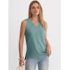 imageANRABESS Tank Tops for Women Summer V Neck Sleeveless Basic Tee Casual Loose Fit Shirts 2026 Spring Beach Vacation ClothesGray Green
