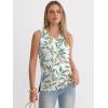 imageANRABESS Tank Tops for Women Summer V Neck Sleeveless Basic Tee Casual Loose Fit Shirts 2026 Spring Beach Vacation ClothesMulticolored Leaf Pattern