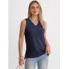 imageANRABESS Tank Tops for Women Summer V Neck Sleeveless Basic Tee Casual Loose Fit Shirts 2026 Spring Beach Vacation ClothesNavy Blue