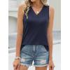 imageANRABESS Tank Tops for Women Summer V Neck Sleeveless Basic Tee Casual Loose Fit Shirts 2026 Spring Beach Vacation ClothesNavy Blue