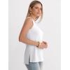 imageANRABESS Tank Tops for Women Summer V Neck Sleeveless Basic Tee Casual Loose Fit Shirts 2026 Spring Beach Vacation ClothesWhite