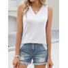 imageANRABESS Tank Tops for Women Summer V Neck Sleeveless Basic Tee Casual Loose Fit Shirts 2026 Spring Beach Vacation ClothesWhite
