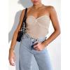 imageANRABESS Tube Top for Women Summer Strapless Bandeau Knit Twist Knot Corset Crop Basic Tank Tops 2026 Vacation Beach ClothesApricot