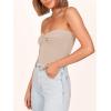 imageANRABESS Tube Top for Women Summer Strapless Bandeau Knit Twist Knot Corset Crop Basic Tank Tops 2026 Vacation Beach ClothesApricot