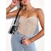 imageANRABESS Tube Top for Women Summer Strapless Bandeau Knit Twist Knot Corset Crop Basic Tank Tops 2026 Vacation Beach ClothesApricot