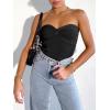 imageANRABESS Tube Top for Women Summer Strapless Bandeau Knit Twist Knot Corset Crop Basic Tank Tops 2026 Vacation Beach ClothesBlack