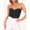 imageANRABESS Tube Top for Women Summer Strapless Bandeau Knit Twist Knot Corset Crop Basic Tank Tops 2026 Vacation Beach ClothesBlack