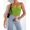 imageANRABESS Tube Top for Women Summer Strapless Bandeau Knit Twist Knot Corset Crop Basic Tank Tops 2026 Vacation Beach ClothesGreen