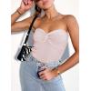 imageANRABESS Tube Top for Women Summer Strapless Bandeau Knit Twist Knot Corset Crop Basic Tank Tops 2026 Vacation Beach ClothesPink
