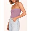 imageANRABESS Tube Top for Women Summer Strapless Bandeau Knit Twist Knot Corset Crop Basic Tank Tops 2026 Vacation Beach ClothesPurple