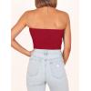 imageANRABESS Tube Top for Women Summer Strapless Bandeau Knit Twist Knot Corset Crop Basic Tank Tops 2026 Vacation Beach ClothesRed