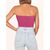 imageANRABESS Tube Top for Women Summer Strapless Bandeau Knit Twist Knot Corset Crop Basic Tank Tops 2026 Vacation Beach ClothesRose