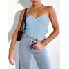 imageANRABESS Tube Top for Women Summer Strapless Bandeau Knit Twist Knot Corset Crop Basic Tank Tops 2026 Vacation Beach ClothesSky