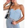 imageANRABESS Tube Top for Women Summer Strapless Bandeau Knit Twist Knot Corset Crop Basic Tank Tops 2026 Vacation Beach ClothesSky