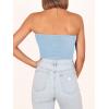 imageANRABESS Tube Top for Women Summer Strapless Bandeau Knit Twist Knot Corset Crop Basic Tank Tops 2026 Vacation Beach ClothesSky