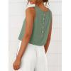 imageANRABESS Women Crop Tank Tops High Neck Sleeveless Linen Shirts 2026 Summer Outfits Casual Blouse Beach Vacation ClothesLight Green