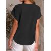 imageANRABESS Women Short Sleeve Henley Top V Neck Dressy Business Casual Work Blouses Summer Shirts 2026 Vacation Fashion ClothesBlack