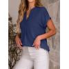 imageANRABESS Women Short Sleeve Henley Top V Neck Dressy Business Casual Work Blouses Summer Shirts 2026 Vacation Fashion ClothesDeep Blue