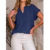 imageANRABESS Women Short Sleeve Henley Top V Neck Dressy Business Casual Work Blouses Summer Shirts 2026 Vacation Fashion ClothesDeep Blue