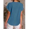 imageANRABESS Women Short Sleeve Henley Top V Neck Dressy Business Casual Work Blouses Summer Shirts 2026 Vacation Fashion ClothesLake Blue