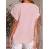 imageANRABESS Women Short Sleeve Henley Top V Neck Dressy Business Casual Work Blouses Summer Shirts 2026 Vacation Fashion ClothesLight Pink