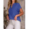 imageANRABESS Women Short Sleeve Henley Top V Neck Dressy Business Casual Work Blouses Summer Shirts 2026 Vacation Fashion ClothesRoyal Blue